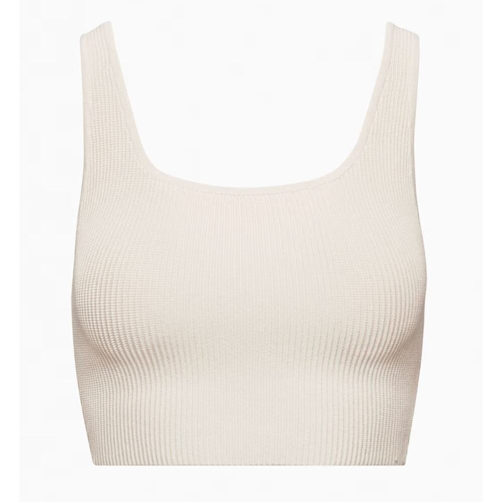 Aritzia Babaton Sculpt Knit Squareneck Cropped Tank EUC